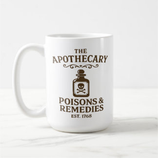 Gifte & Heilmittel Kaffeetasse – Apotheker-Stil