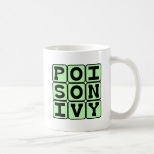 Giftefeu, juckende Pflanze Kaffeetasse