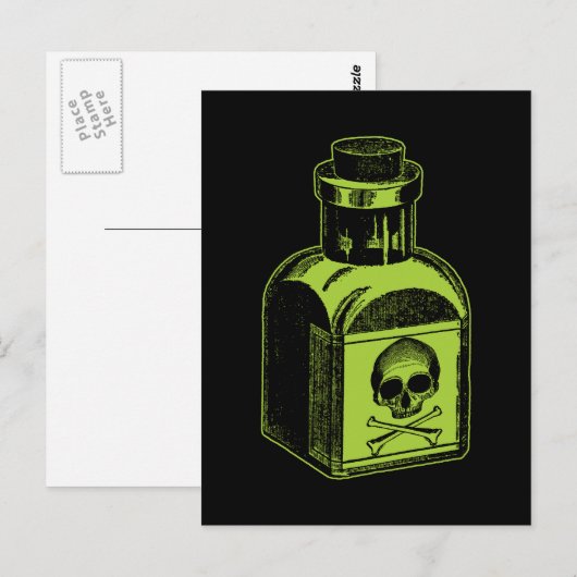 Giftflasche Postkarte (Vorne/Hinten)