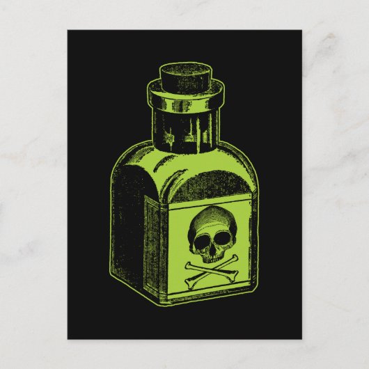 Giftflasche Postkarte (Vorderseite)