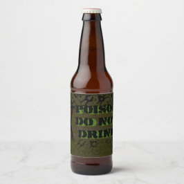 Giftflaschen Labels Halloween Industrial Grunge Bierflaschenetikett