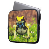 Giftfrosch, Dendrobate, Tinktorius, Laptopschutzhülle (Vorderseite Links)