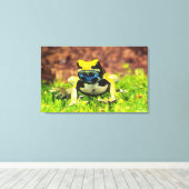 Giftfrosch, Dendrobate, Tinktorius, Leinwanddruck (Insitu (Holzboden))