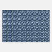 Giftgarten | Blau und Grüntöne Geschenkpapier Set (Vorderseite 3)