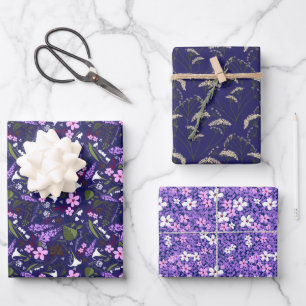 Giftgarten Lila Sammlung Geschenkpapier Set