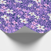 Giftgarten | Oleander rosa und lila Geschenkpapier (Ecke)