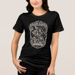 Giftgarten Vintage Gothic Botanische Halloween Tri-Blend Shirt