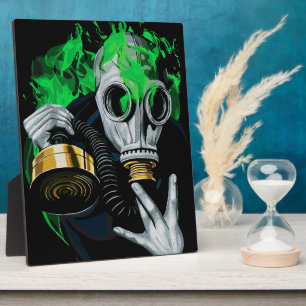 Giftgasmaske: Neonflames Fotoplatte