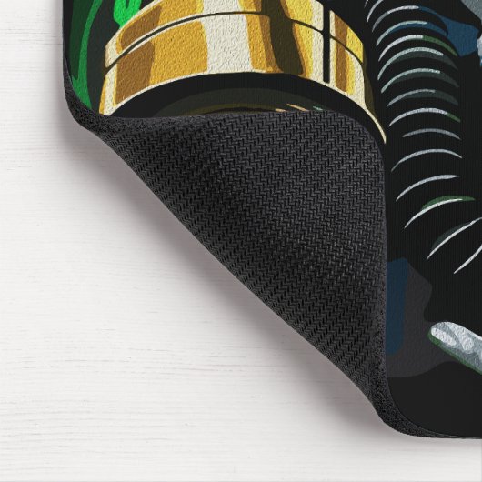 Giftgasmaske: Neonflames Mousepad (Ecke)