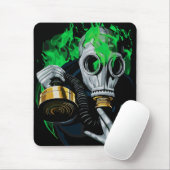 Giftgasmaske: Neonflames Mousepad (Mit Mouse)
