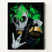 Giftgasmaske: Neonflames Notizblock (Rückseite)
