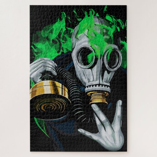 Giftgasmaske: Neonflames Puzzle (Vertikal)