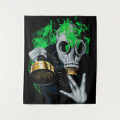Giftgasmaske: Neonflames Wandteppich (Vorderseite)