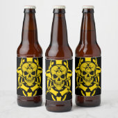 Giftgrinsen Bierflaschenetikett (Flaschen)