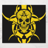 Giftgrinsen Bierflaschenetikett (Einzelnes Label)