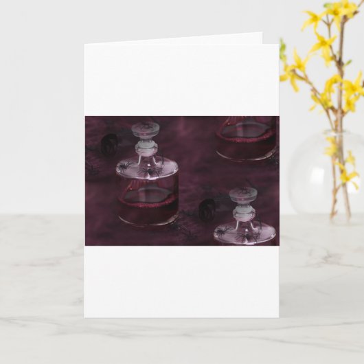 Gifthalloween Karte (Gelbe Blume)