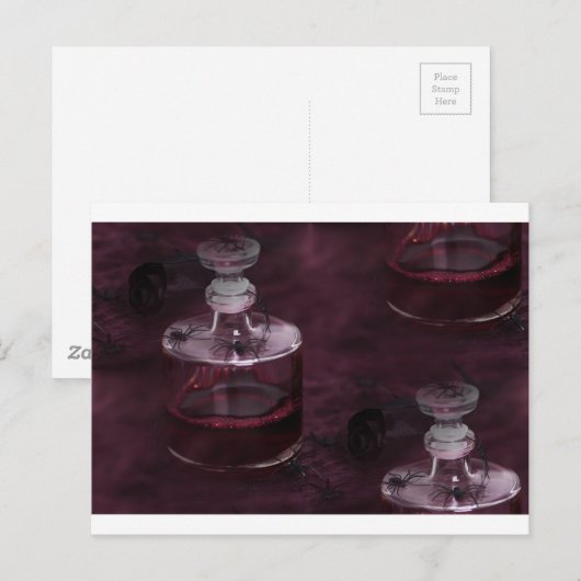 Gifthalloween Postkarte (Vorne/Hinten)