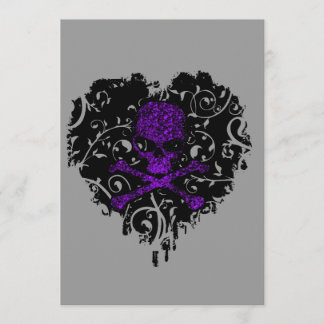 Giftherz Gothic-Brautparty Einladung