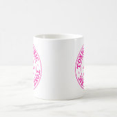 Giftig rosa Schädel und Kreuzknochen Kaffeetasse (Mittel)