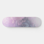 Giftige Gasgrafik (rosa Creme blau) Skateboard (Horizontal)