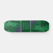 Giftige grüne Avatar Grunge Skateboard Deck (Horizontal)