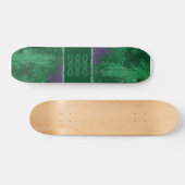 Giftige grüne Avatar Grunge Skateboard Deck (Horizontal)