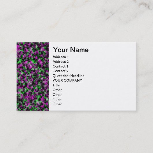 Giftige Kies Visitenkarte (Vorderseite)