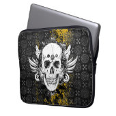Giftige Knochen Laptopschutzhülle (Vorderseite Links)