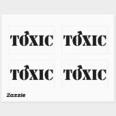 Giftige männliche Aufkleber — Stift-Schriftart (Blatt)