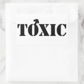 Giftige männliche Aufkleber — Stift-Schriftart (Tasche)