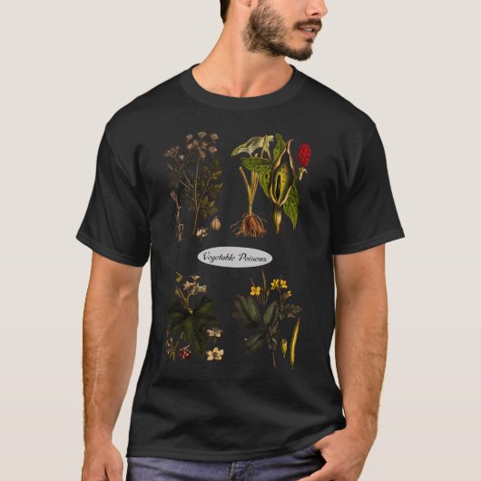 Giftige Pflanze - Vintage botanische Illustration T-Shirt (Vorderseite)