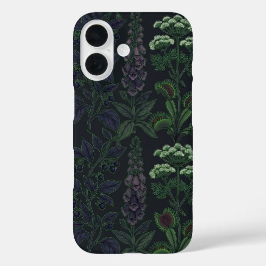 Giftige Pflanzen Dunkles Botanisches Muster Handyh Case-Mate iPhone Hülle (Rückseite)