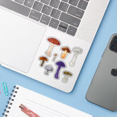 Giftige Pilze Aufkleber (Laptop mit iPhone)