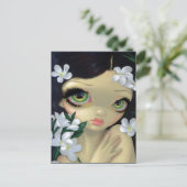 "Giftige Schönheiten II: White Oleander" Postcard Postkarte (Stehend Vorderseite)