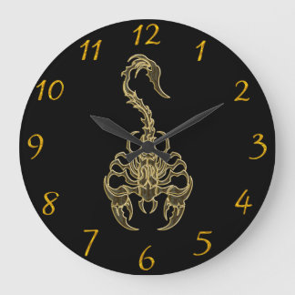Giftige Scorpion, sehr giftiges Insekt Große Wanduhr