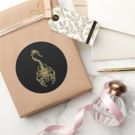 Giftige Scorpion, sehr giftiges Insekt Runder Aufkleber