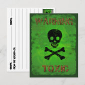 Giftige Warn-Rezept-Karte Postkarte (Vorne/Hinten)