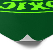 Giftiger grüner Schädel und Krebse Poster (Ecke)