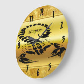 Giftiger Scorpion, sehr giftiges Insekt 1 Große Wanduhr (Winkel)
