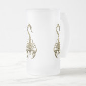 Giftiger Scorpion, sehr giftiges Insekt Mattglas Bierglas (VorderseiteRechts)