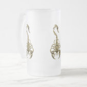 Giftiger Scorpion, sehr giftiges Insekt Mattglas Bierglas (Vorderseite Links)