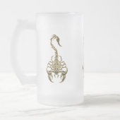 Giftiger Scorpion, sehr giftiges Insekt Mattglas Bierglas (Links)