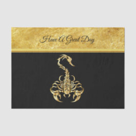 Giftiger Scorpion, sehr giftiges Insekt Seidenpapier