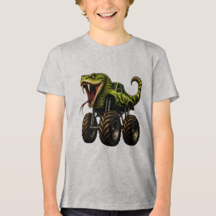 Giftiger Viper-Monstertruck Tri-Blend Shirt