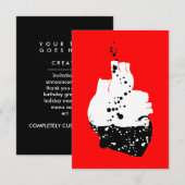 giftiges Herz Einladung (Vorne/Hinten)