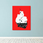 giftiges Herz Leinwanddruck (Insitu (Holzboden))