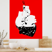 giftiges Herz Poster (Küche)