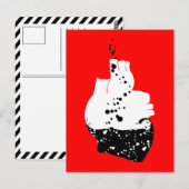 giftiges Herz Postkarte (Vorne/Hinten)