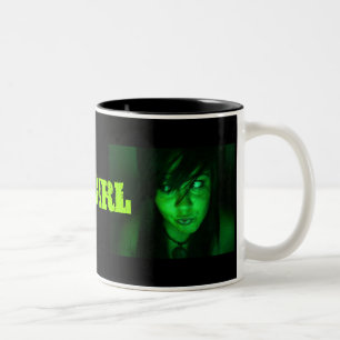 GIFTIGES MÄDCHEN ZWEIFARBIGE TASSE