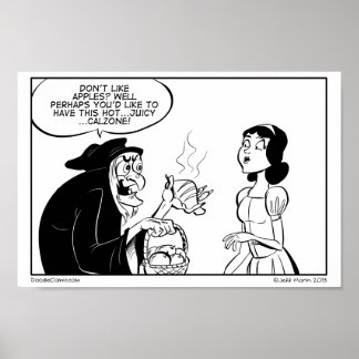 Giftkalzone Tägliche Doodle Druck Poster